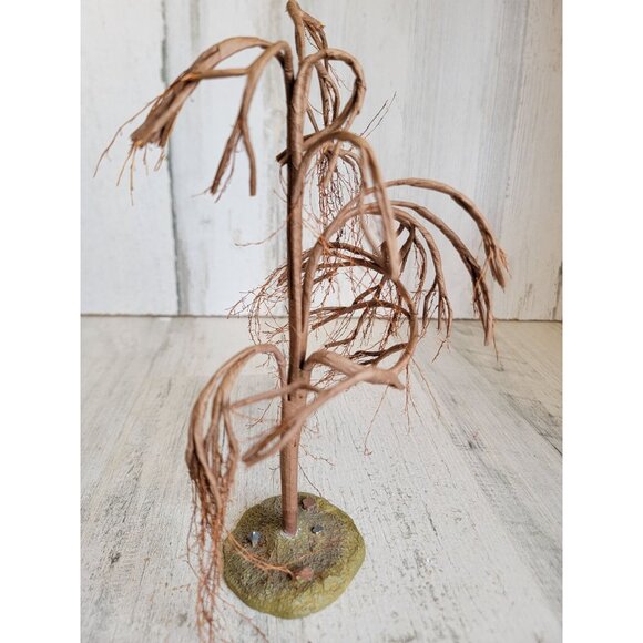 Lemax tree spooky Brown Willow tree fall village accessory Xmas Halloween - Picture 6 of 8